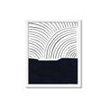 Picture of Mid Century Abstract Blue  _GroupedProduct_Rectangle_Portrait_Framed_Matted_