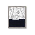 Picture of Mid Century Abstract Blue  _GroupedProduct_Rectangle_Portrait_Framed_Matted_