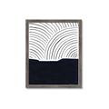 Picture of Mid Century Abstract Blue  _GroupedProduct_Rectangle_Portrait_Framed_Matted_