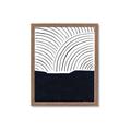 Picture of Mid Century Abstract Blue  _GroupedProduct_Rectangle_Portrait_Framed_Matted_