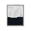 Picture of Mid Century Abstract Blue  _GroupedProduct_Rectangle_Portrait_Framed_Matted_