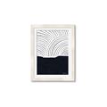 Picture of Mid Century Abstract Blue  _GroupedProduct_Rectangle_Portrait_Framed_Matted_