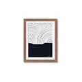Picture of Mid Century Abstract Blue  _GroupedProduct_Rectangle_Portrait_Framed_Matted_
