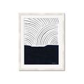 Picture of Mid Century Abstract Blue  _GroupedProduct_Rectangle_Portrait_Framed_Matted_