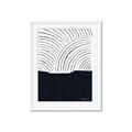 Picture of Mid Century Abstract Blue  _GroupedProduct_Rectangle_Portrait_Framed_Matted_