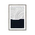 Picture of Mid Century Abstract Blue  _GroupedProduct_Rectangle_Portrait_Framed_Matted_