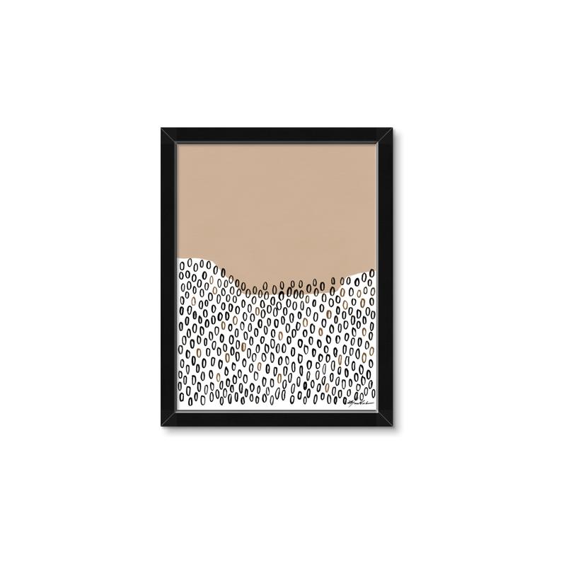 Picture of Mid Century Abstract Beige _GroupedProduct_Rectangle_Portrait_Framed_Matted_