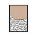 Picture of Mid Century Abstract Beige _GroupedProduct_Rectangle_Portrait_Framed_Matted_