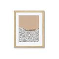Picture of Mid Century Abstract Beige _GroupedProduct_Rectangle_Portrait_Framed_Matted_