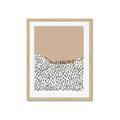 Picture of Mid Century Abstract Beige _GroupedProduct_Rectangle_Portrait_Framed_Matted_
