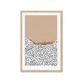 Picture of Mid Century Abstract Beige _GroupedProduct_Rectangle_Portrait_Framed_Matted_