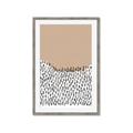 Picture of Mid Century Abstract Beige _GroupedProduct_Rectangle_Portrait_Framed_Matted_