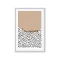 Picture of Mid Century Abstract Beige _GroupedProduct_Rectangle_Portrait_Framed_Matted_