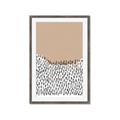 Picture of Mid Century Abstract Beige _GroupedProduct_Rectangle_Portrait_Framed_Matted_
