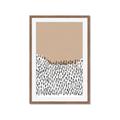 Picture of Mid Century Abstract Beige _GroupedProduct_Rectangle_Portrait_Framed_Matted_