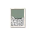 Picture of Mid Century Abstract Green  _GroupedProduct_Rectangle_Portrait_Framed_Matted_