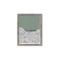 Picture of Mid Century Abstract Green  _GroupedProduct_Rectangle_Portrait_Framed_Matted_