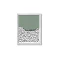 Picture of Mid Century Abstract Green  _GroupedProduct_Rectangle_Portrait_Framed_Matted_