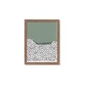 Picture of Mid Century Abstract Green  _GroupedProduct_Rectangle_Portrait_Framed_Matted_