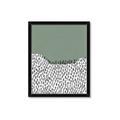 Picture of Mid Century Abstract Green  _GroupedProduct_Rectangle_Portrait_Framed_Matted_