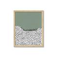 Picture of Mid Century Abstract Green  _GroupedProduct_Rectangle_Portrait_Framed_Matted_