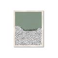 Picture of Mid Century Abstract Green  _GroupedProduct_Rectangle_Portrait_Framed_Matted_