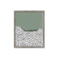 Picture of Mid Century Abstract Green  _GroupedProduct_Rectangle_Portrait_Framed_Matted_