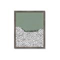 Picture of Mid Century Abstract Green  _GroupedProduct_Rectangle_Portrait_Framed_Matted_