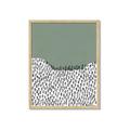 Picture of Mid Century Abstract Green  _GroupedProduct_Rectangle_Portrait_Framed_Matted_