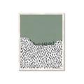 Picture of Mid Century Abstract Green  _GroupedProduct_Rectangle_Portrait_Framed_Matted_