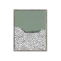 Picture of Mid Century Abstract Green  _GroupedProduct_Rectangle_Portrait_Framed_Matted_