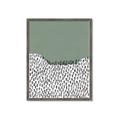 Picture of Mid Century Abstract Green  _GroupedProduct_Rectangle_Portrait_Framed_Matted_