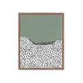 Picture of Mid Century Abstract Green  _GroupedProduct_Rectangle_Portrait_Framed_Matted_