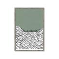 Picture of Mid Century Abstract Green  _GroupedProduct_Rectangle_Portrait_Framed_Matted_
