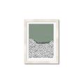 Picture of Mid Century Abstract Green  _GroupedProduct_Rectangle_Portrait_Framed_Matted_