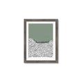 Picture of Mid Century Abstract Green  _GroupedProduct_Rectangle_Portrait_Framed_Matted_