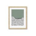 Picture of Mid Century Abstract Green  _GroupedProduct_Rectangle_Portrait_Framed_Matted_