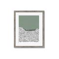 Picture of Mid Century Abstract Green  _GroupedProduct_Rectangle_Portrait_Framed_Matted_