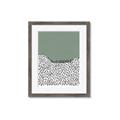 Picture of Mid Century Abstract Green  _GroupedProduct_Rectangle_Portrait_Framed_Matted_