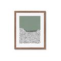 Picture of Mid Century Abstract Green  _GroupedProduct_Rectangle_Portrait_Framed_Matted_