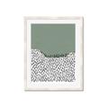 Picture of Mid Century Abstract Green  _GroupedProduct_Rectangle_Portrait_Framed_Matted_