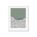 Picture of Mid Century Abstract Green  _GroupedProduct_Rectangle_Portrait_Framed_Matted_