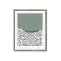 Picture of Mid Century Abstract Green  _GroupedProduct_Rectangle_Portrait_Framed_Matted_