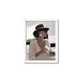 Picture of Café Girl _GroupedProduct_Rectangle_Portrait_Framed_Matted_