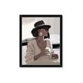 Picture of Café Girl _GroupedProduct_Rectangle_Portrait_Framed_Matted_