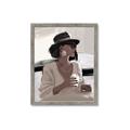 Picture of Café Girl _GroupedProduct_Rectangle_Portrait_Framed_Matted_