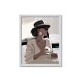 Picture of Café Girl _GroupedProduct_Rectangle_Portrait_Framed_Matted_