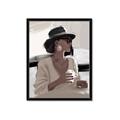 Picture of Café Girl _GroupedProduct_Rectangle_Portrait_Framed_Matted_