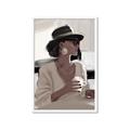 Picture of Café Girl _GroupedProduct_Rectangle_Portrait_Framed_Matted_