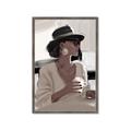 Picture of Café Girl _GroupedProduct_Rectangle_Portrait_Framed_Matted_